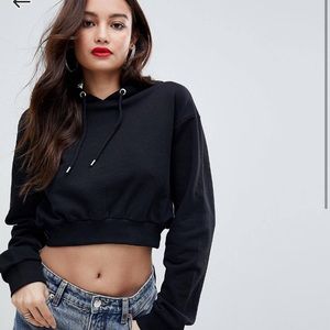 ASOS crop hoodie
